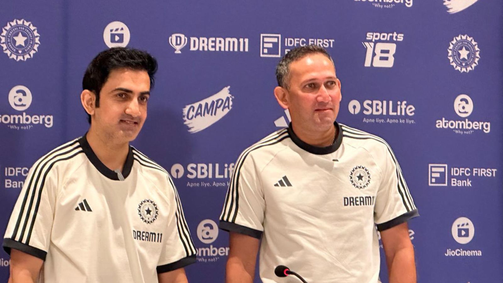 Gambhir and Agarkar press conference