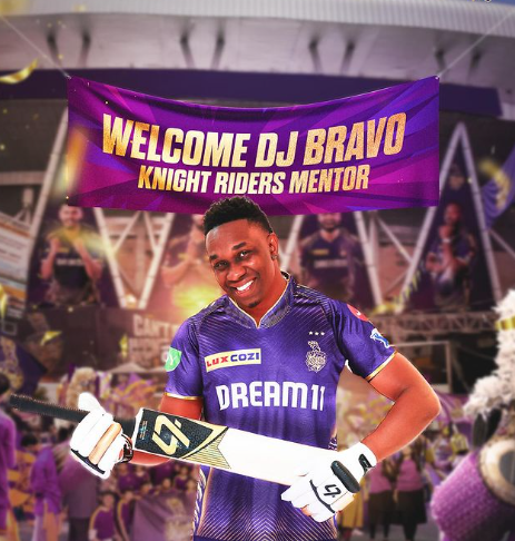 Dwayne Bravo Joins KKR as Mentor